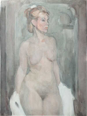 Лянглебен Моисей Вольфович. Стоящая на сером фоне